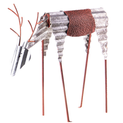 Metal garden figure reindeer | Handcrafted Garden Decor