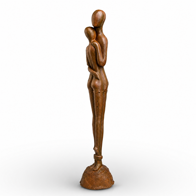 Embracing Couple - Rusty Look | Handcrafted Cast Iron Decor