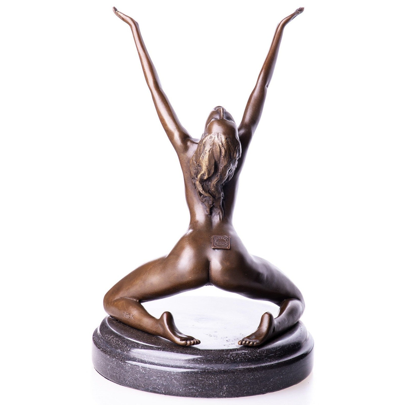 Kneeling Nude Woman Bronze Sculpture | Nude & Figurative Art