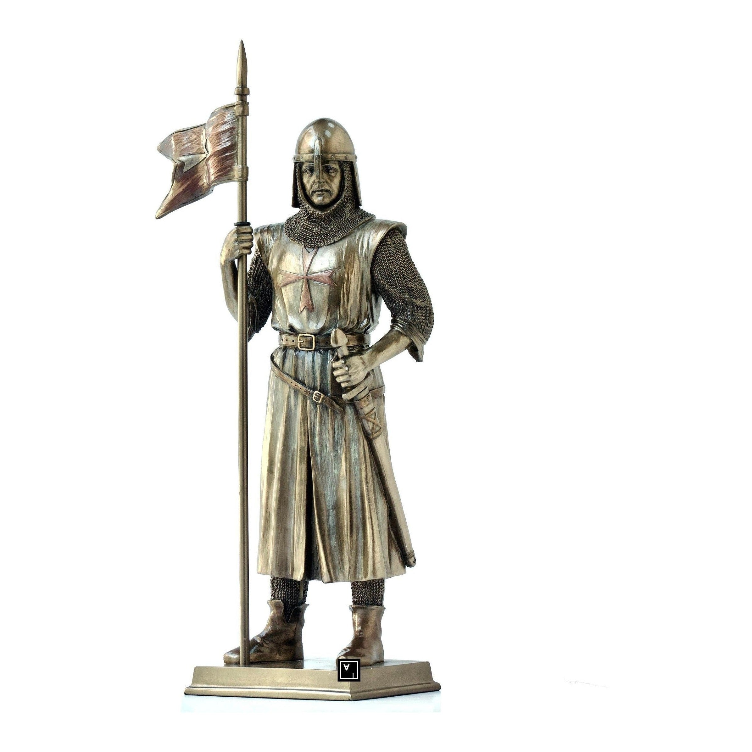 Knight with flag | Figurines & Statues | Home Decor | Handcrafted