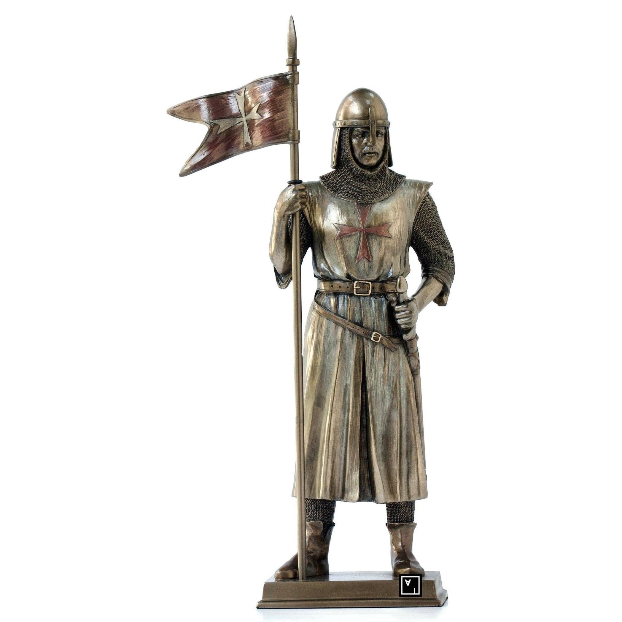 Knight with flag | Figurines & Statues | Home Decor | Handcrafted