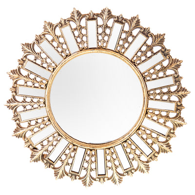 Mirror with polyresin frame | Handcrafted Wall Decor | Unique Home