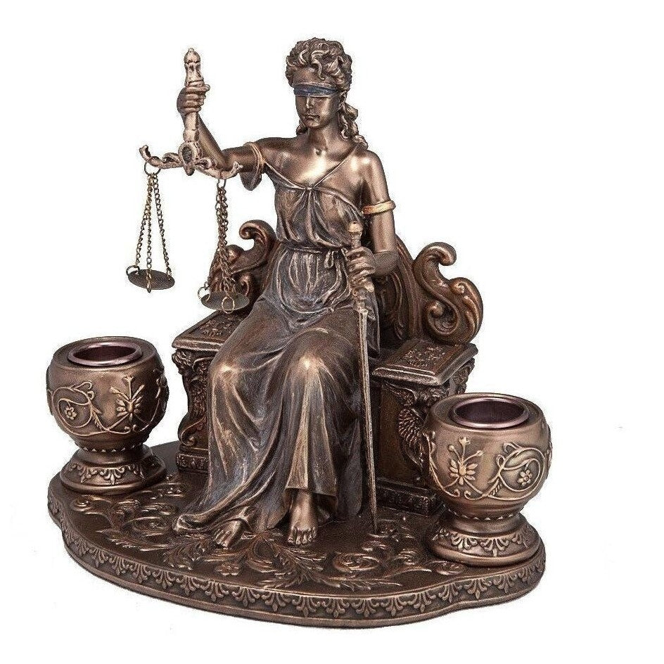 Lady Justice Candle Holder | Lighting | Home Decor | Handcrafted