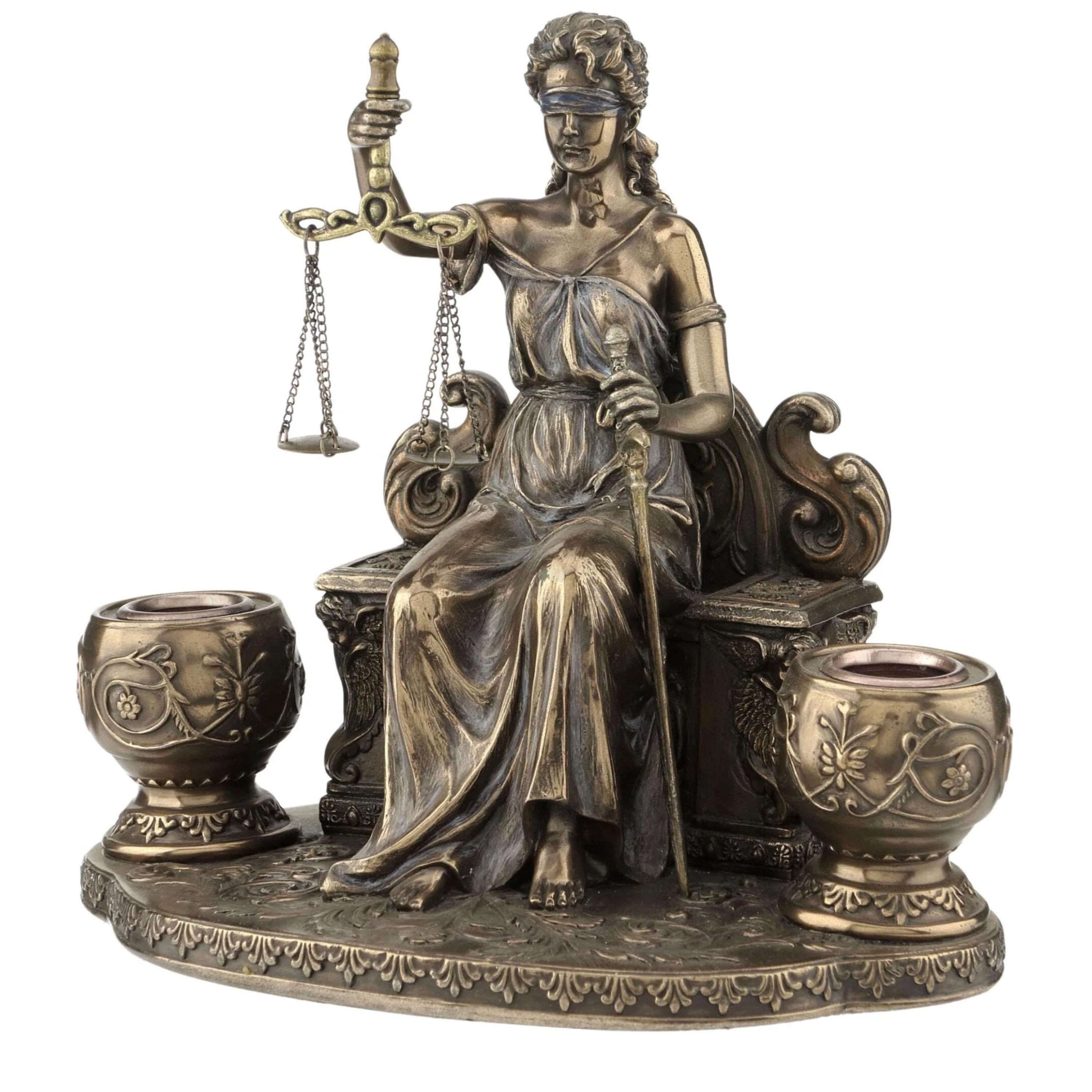 Lady Justice Candle Holder | Lighting | Home Decor | Handcrafted