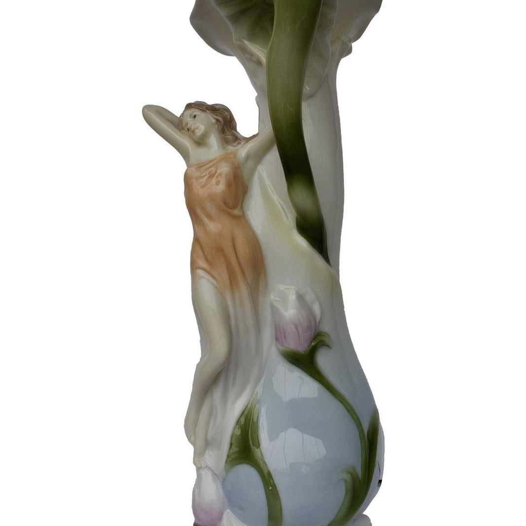 Lady on Tulip Vase | Vases & Bowls | Home Decor | Handcrafted