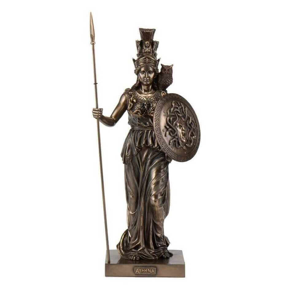 Large (20 Inc) Athena Standing with Spear Statue | Sculpture