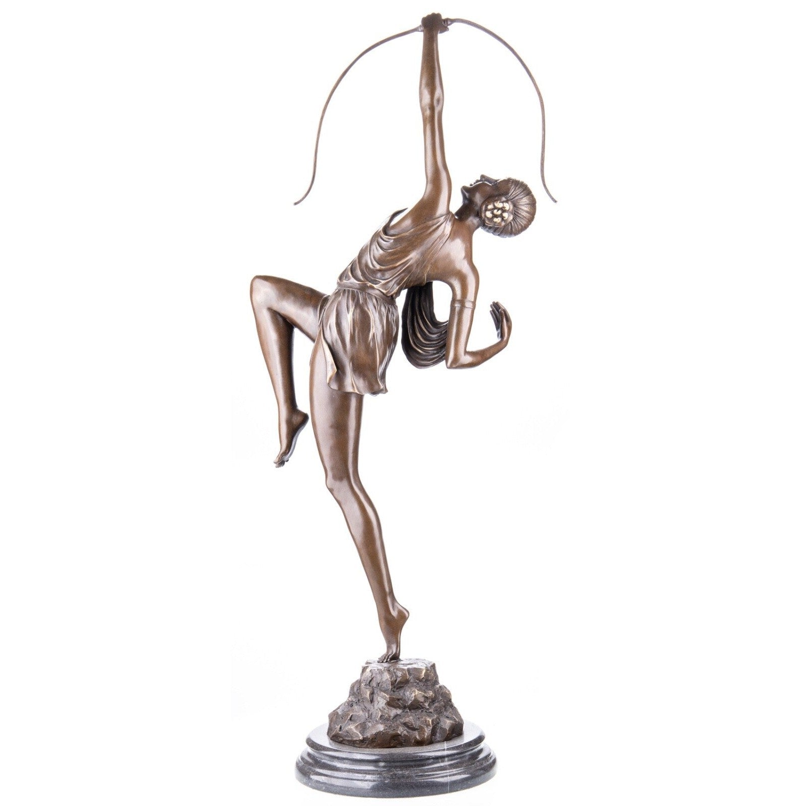 Large Art Deco Diana Bronze Sculpture | Mythology & Deity Sculptures