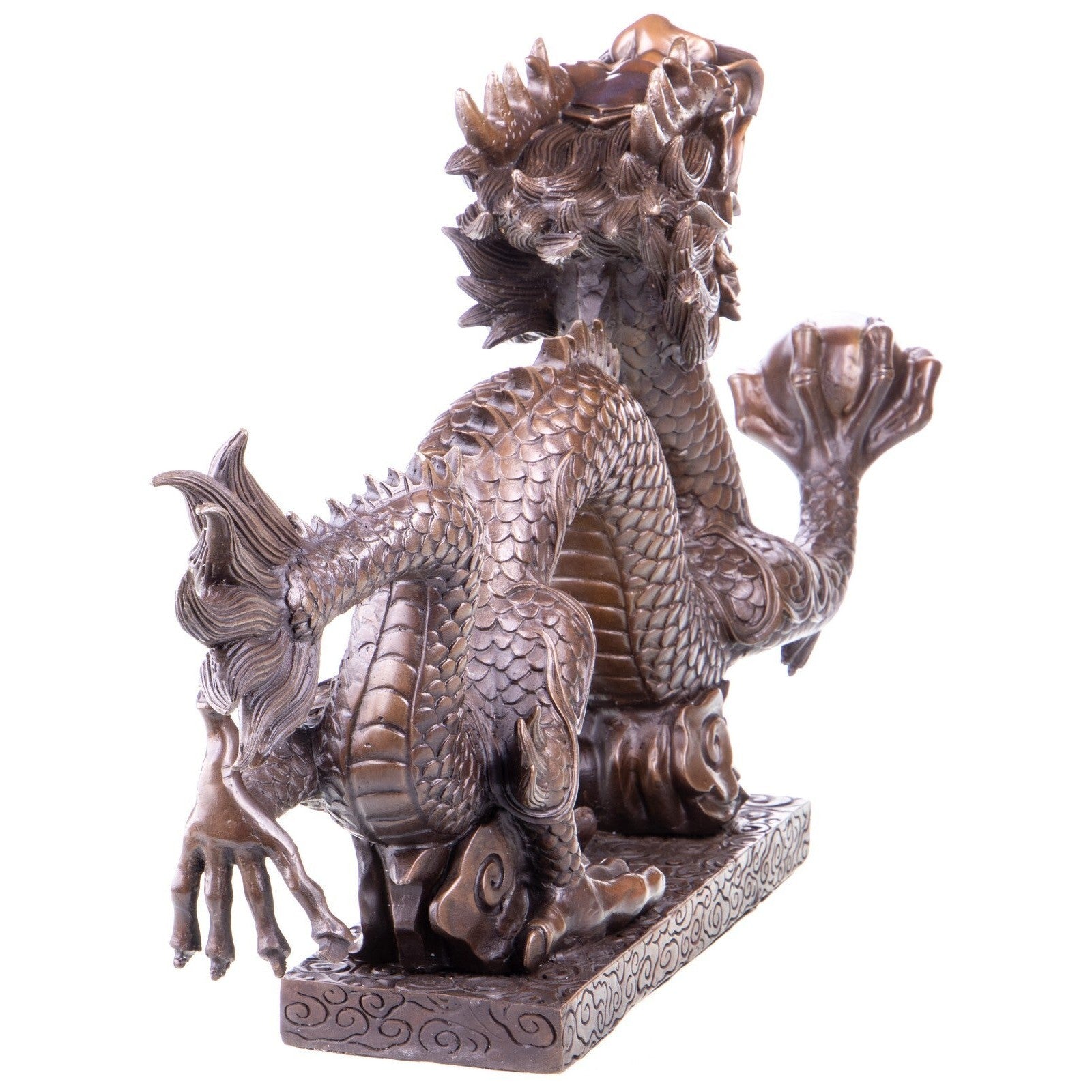 Large Bronze Chinese Dragon Statue | Animal Sculptures | Home Decor