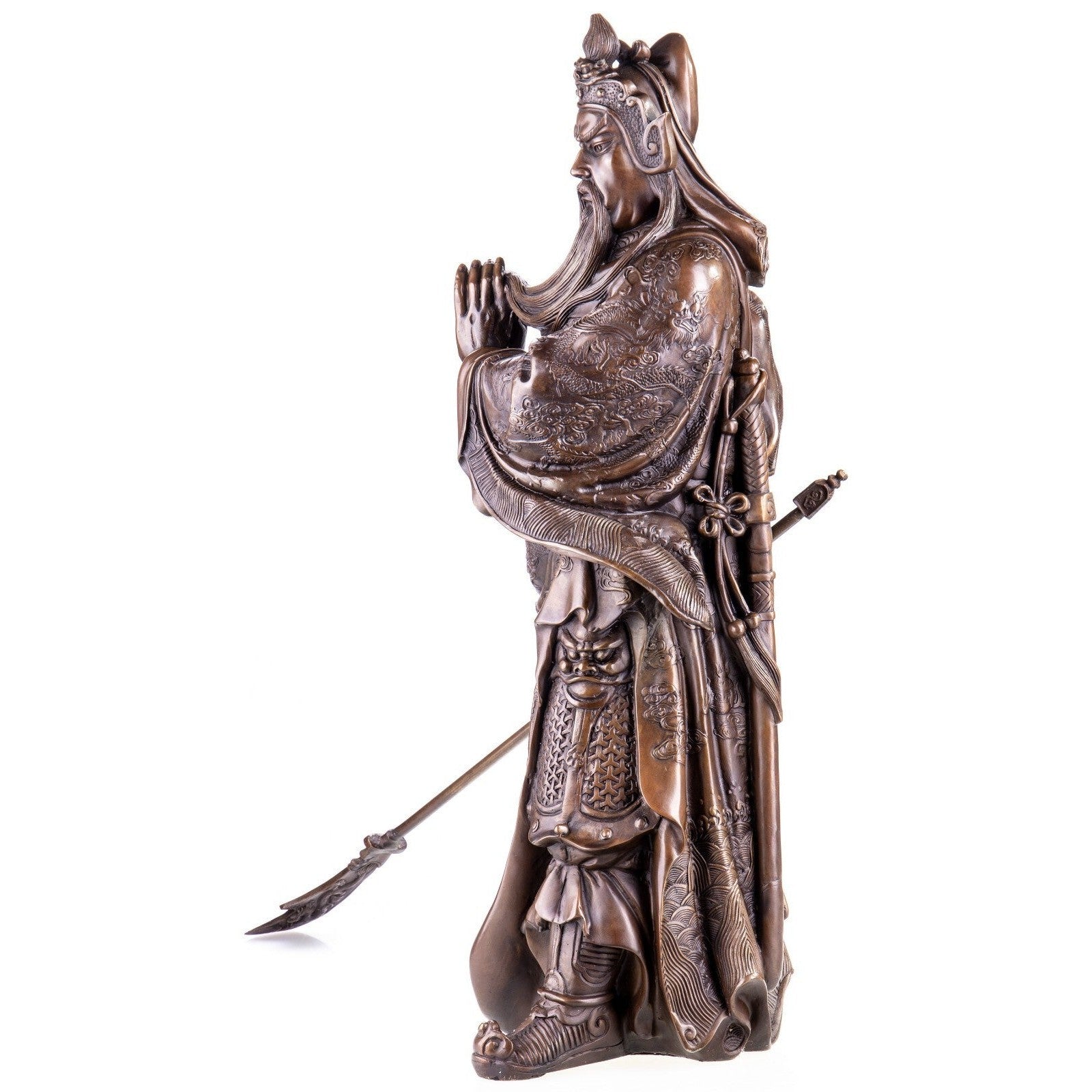 Large Bronze Sculpture of Guan Yu | Mythology & Deity Sculptures
