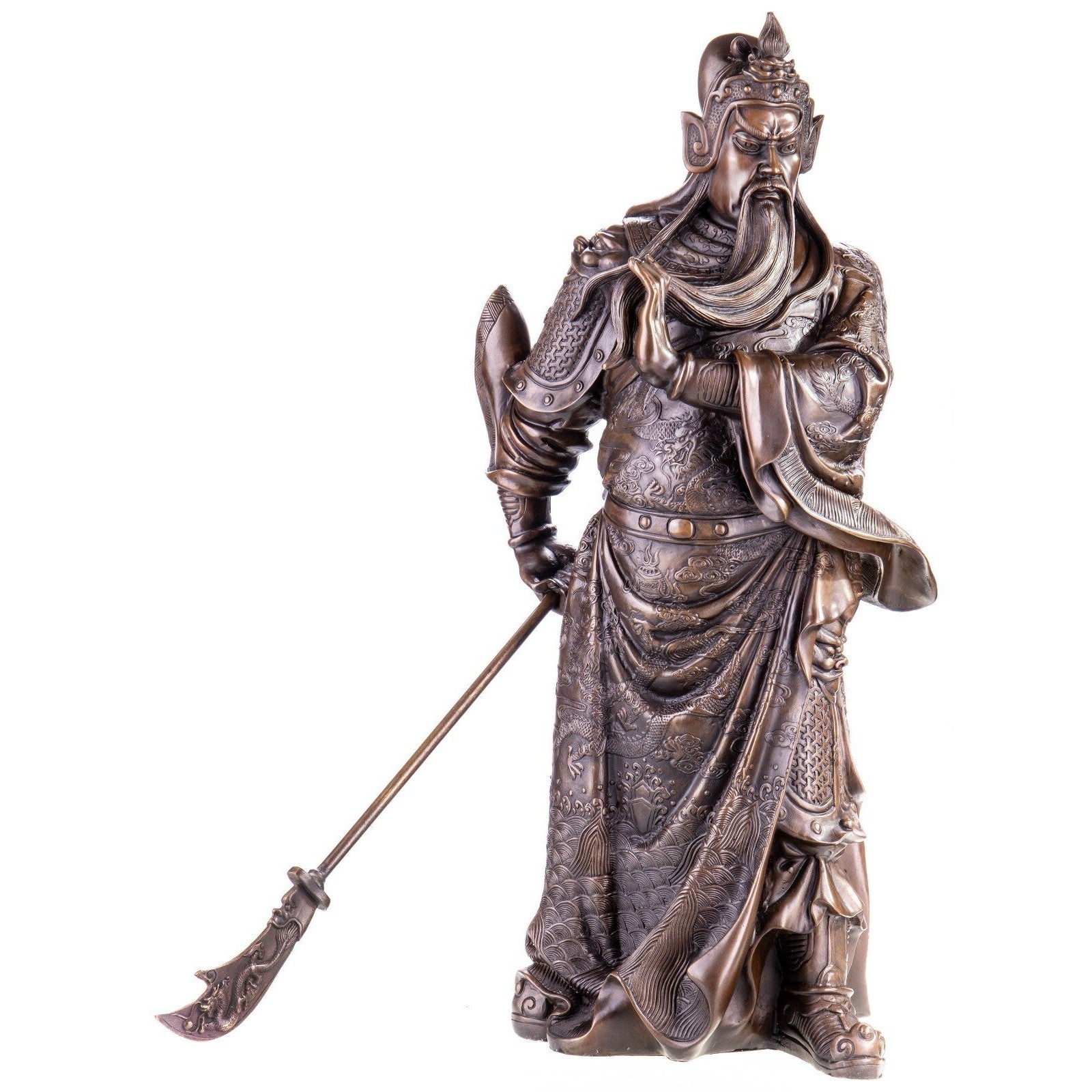 Large Bronze Sculpture of Guan Yu | Mythology & Deity Sculptures