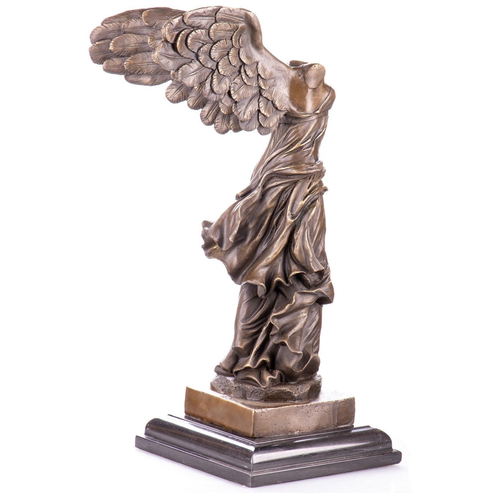 Large Bronze Sculpture of Winged Victory Nike, Mythology & Deity Sculp