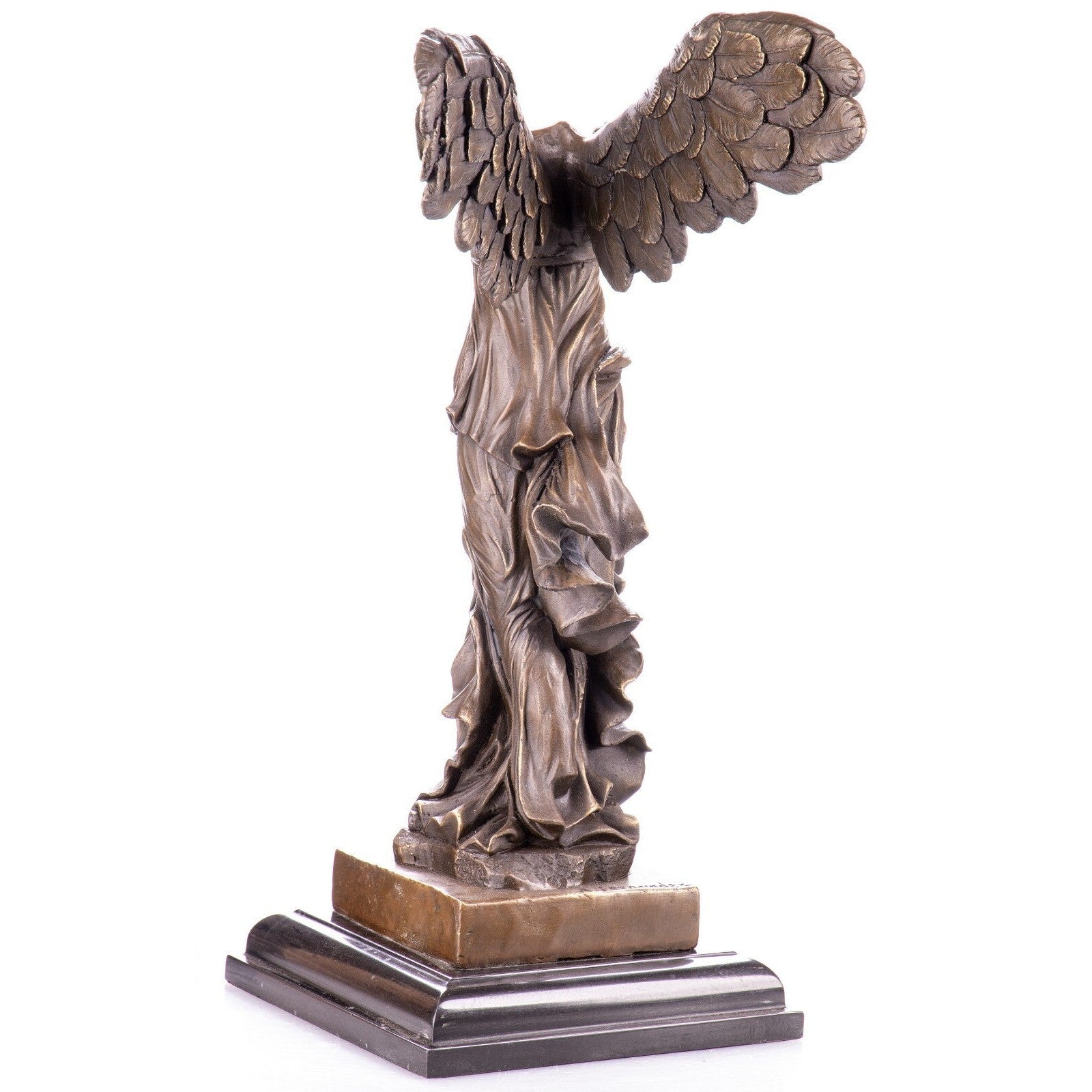 Large Bronze Sculpture of Winged Victory Nike, Mythology & Deity Sculp
