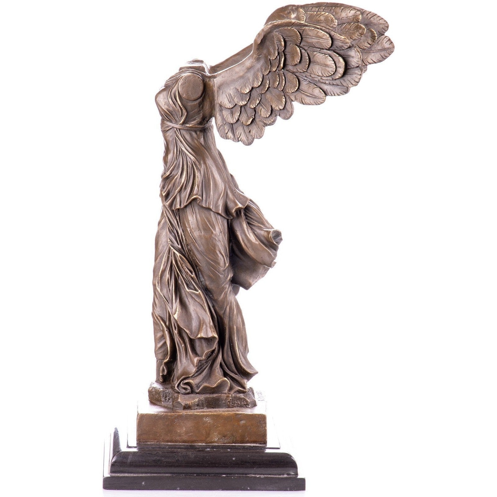 Large Bronze Sculpture of Winged Victory Nike, Mythology & Deity Sculp