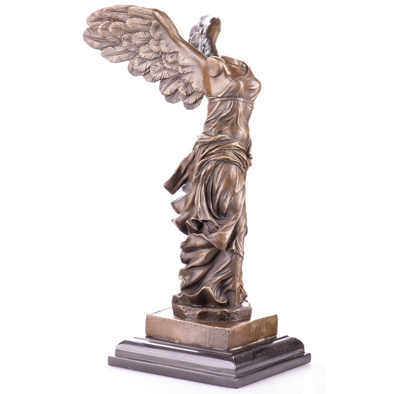 Large Bronze Sculpture of Winged Victory Nike, Mythology & Deity Sculp