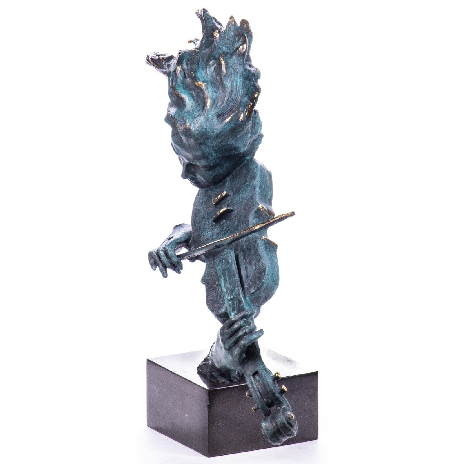 Large Bronze Violinist Sculpture | Dancer & Performance Sculptures