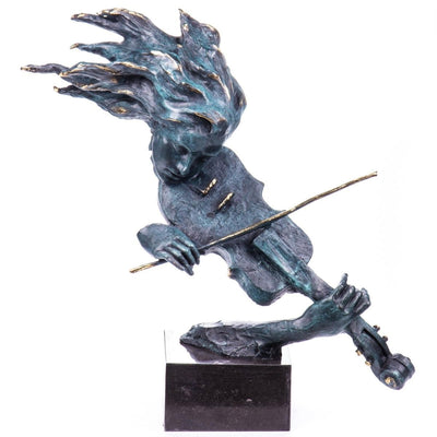Large Bronze Violinist Sculpture | Dancer & Performance Sculptures