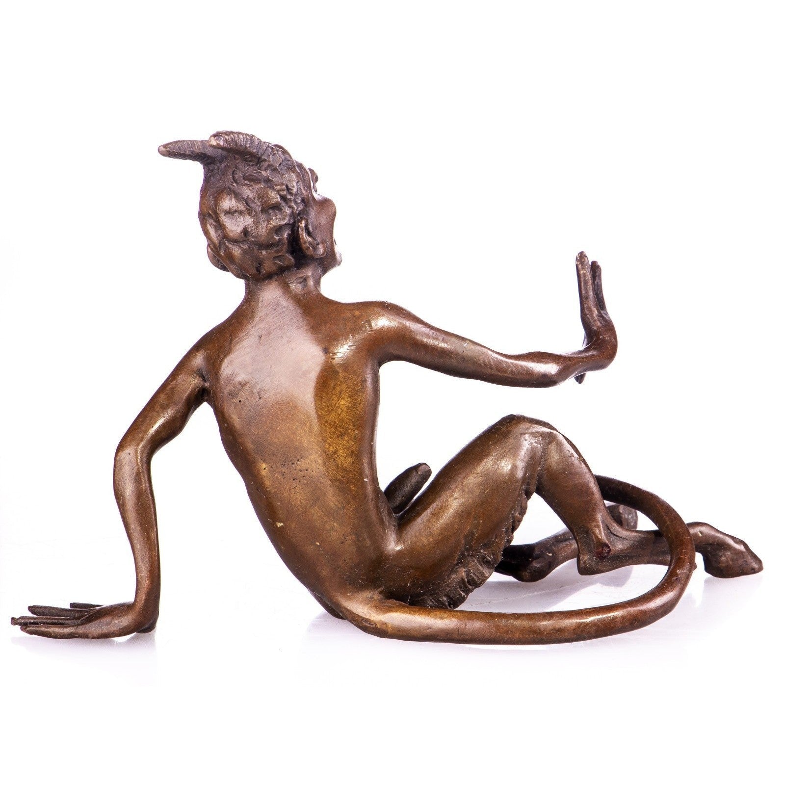 Laughing Satyr Erotic Bronze Mythological Sculpture, Mythology & Deity