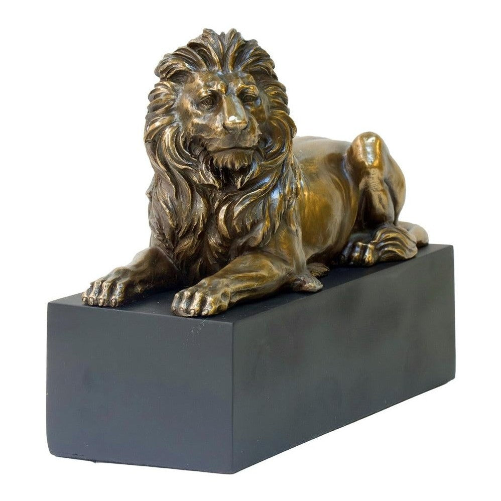 Lion Figurine.Lion Statue.Lion with Stand Sculpture, Animal Sculptures