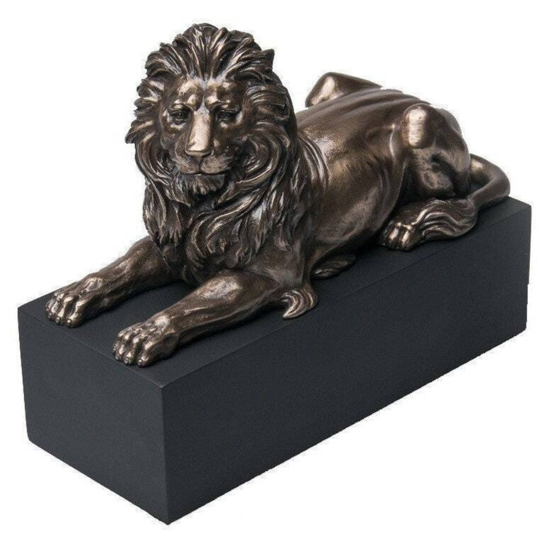 Lion Figurine.Lion Statue.Lion with Stand Sculpture, Animal Sculptures