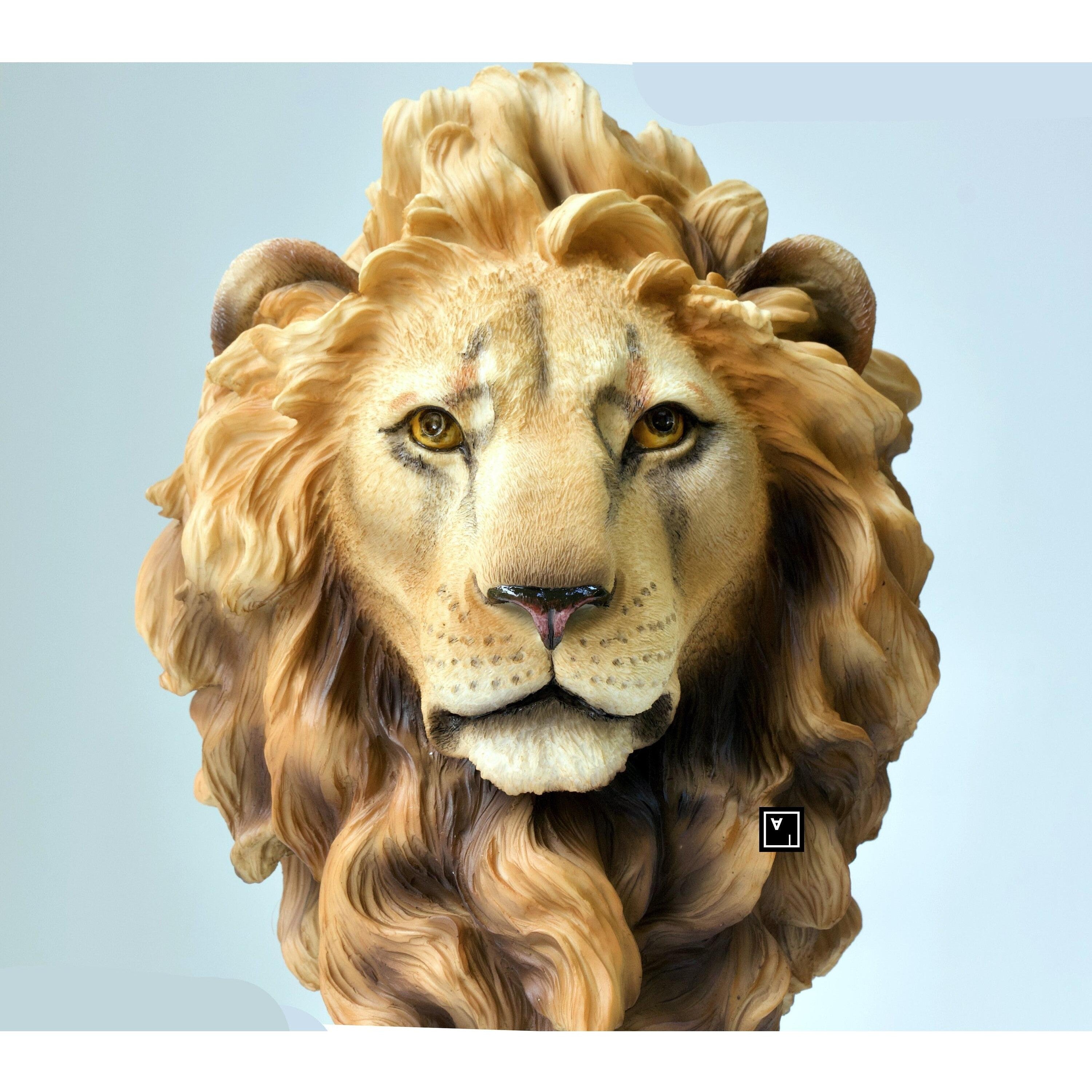 Lion Head Bust | Busts | Home Decor | Handcrafted | Collectible Art