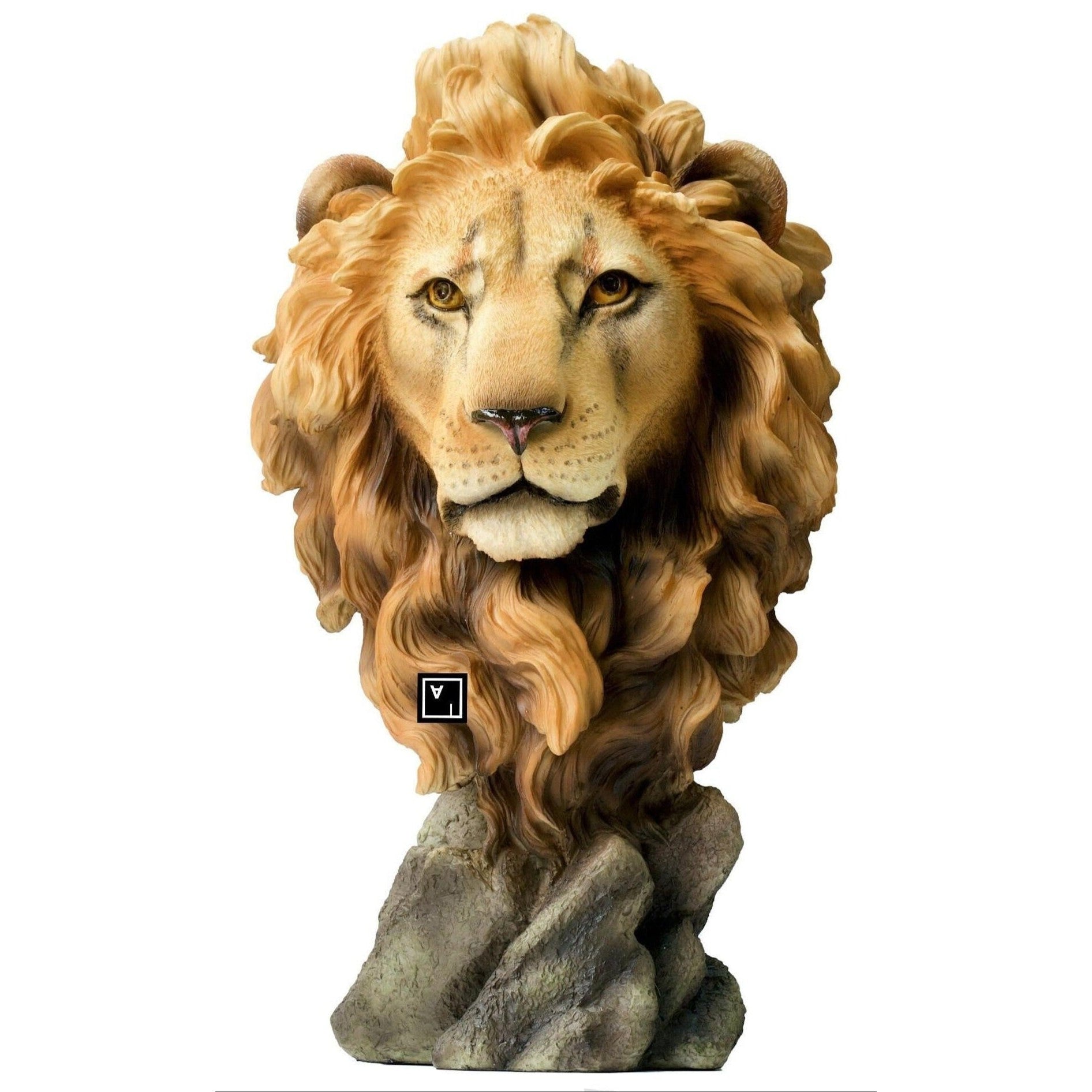 Lion Head Bust | Busts | Home Decor | Handcrafted | Collectible Art