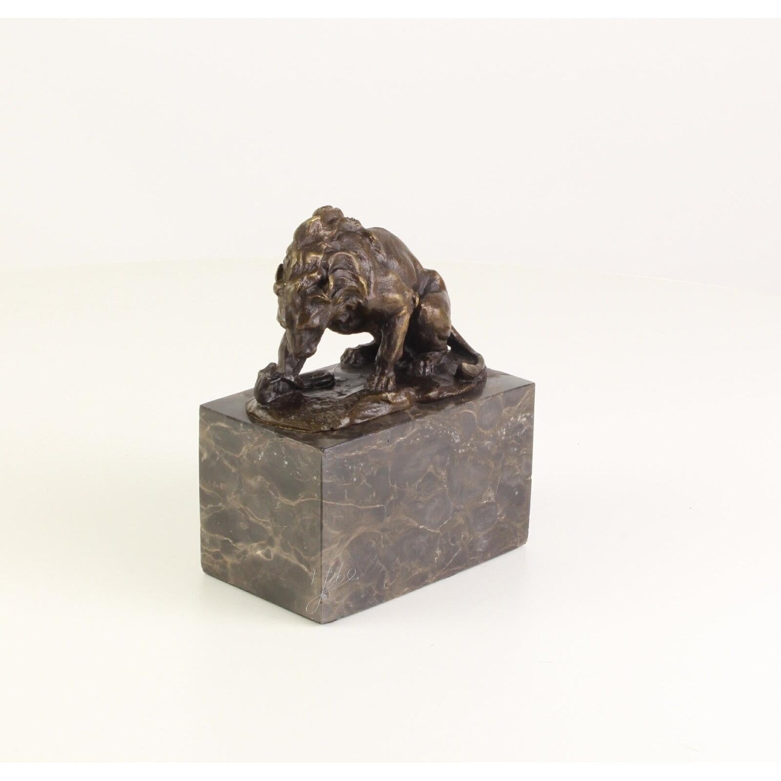 Lion and Serpent | Animal Sculptures | Home Decor | Handcrafted