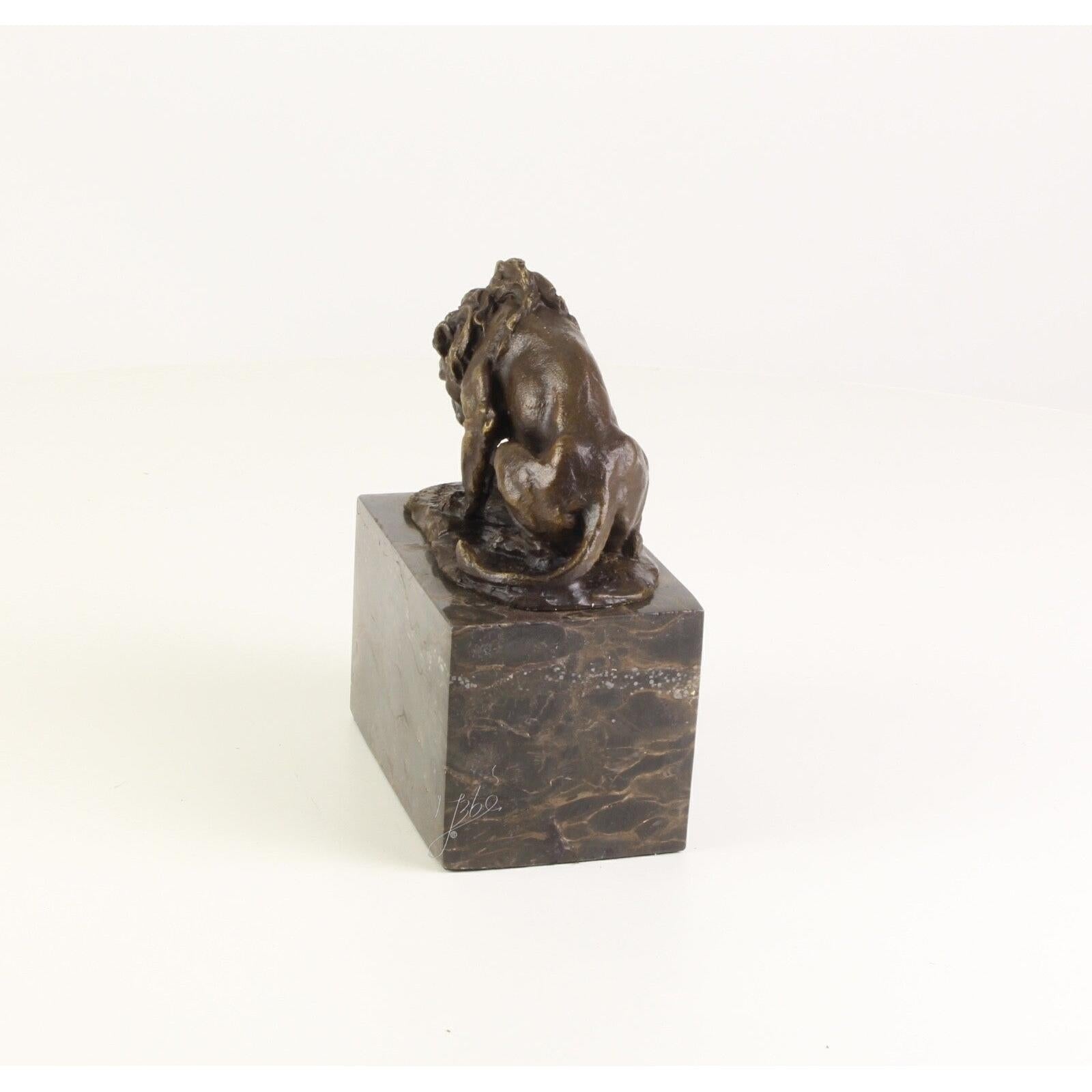 Lion and Serpent | Animal Sculptures | Home Decor | Handcrafted