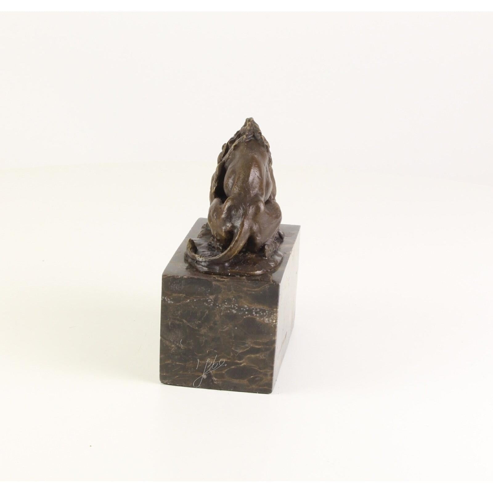 Lion and Serpent | Animal Sculptures | Home Decor | Handcrafted