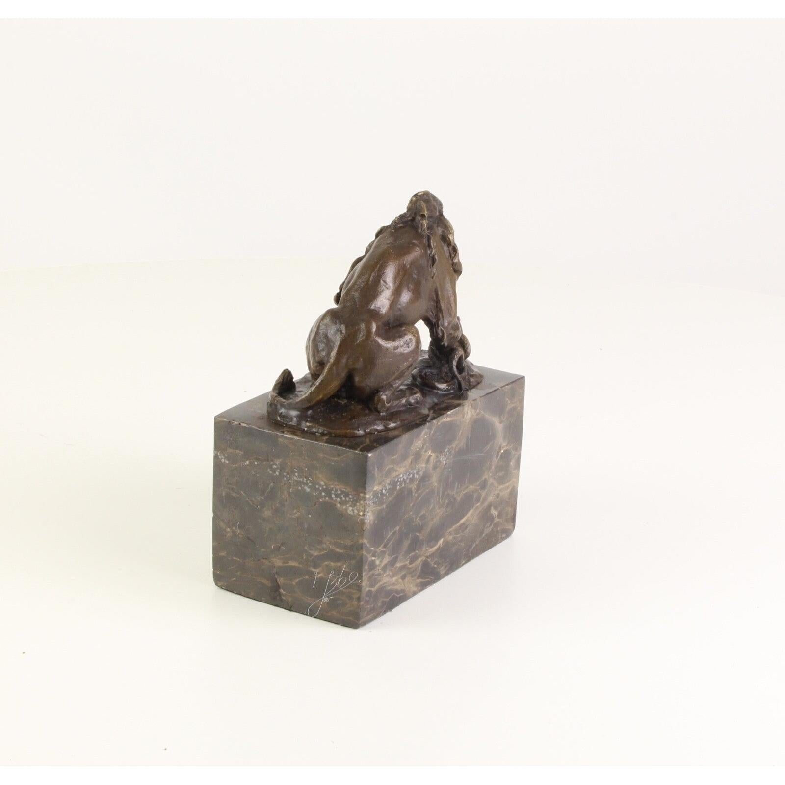 Lion and Serpent | Animal Sculptures | Home Decor | Handcrafted