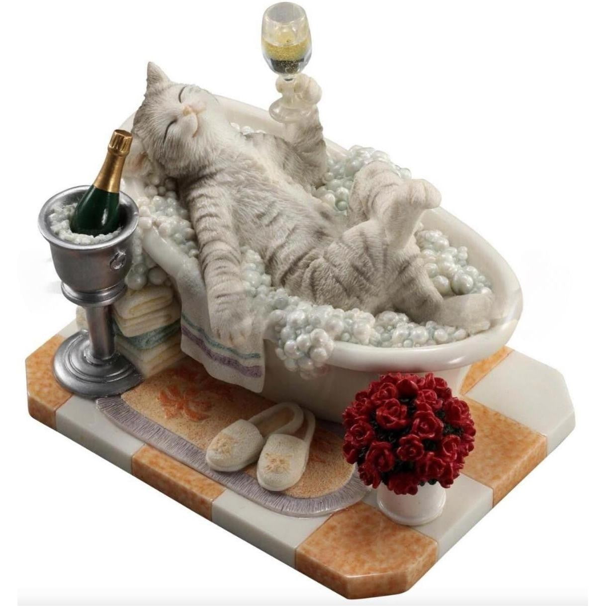 Luxurious Cat Figurine | Animal Sculptures | Home Decor