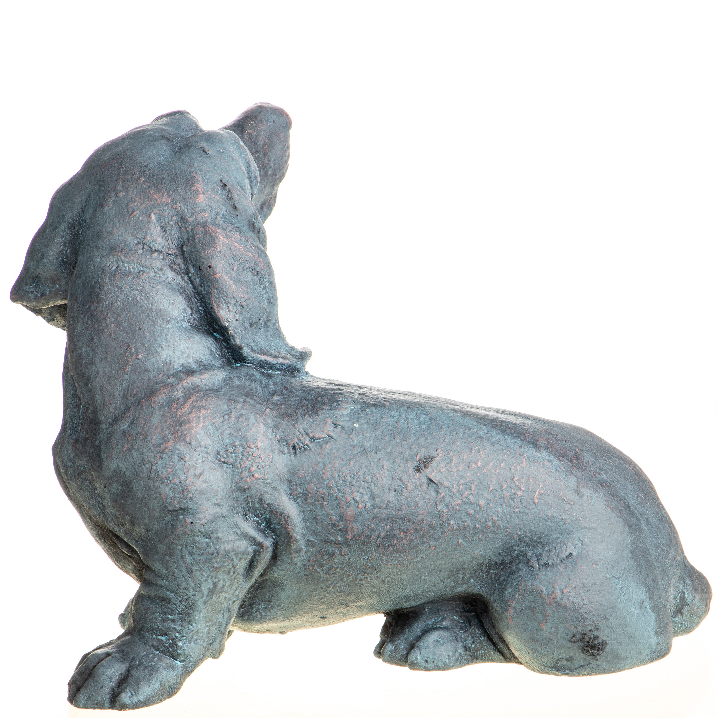 Dachshund Statue by MGO – Sitting Dog Figure – view 3