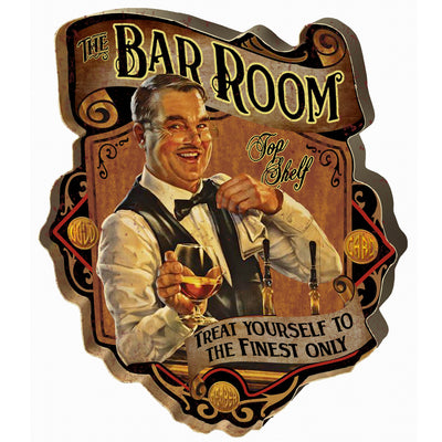 Embossed metal sign Bar Room | Handcrafted Home Decor | Unique Home