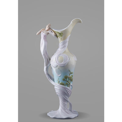 Maiden In Long Dress Porcelain Ewer | Vases & Bowls | Home Decor