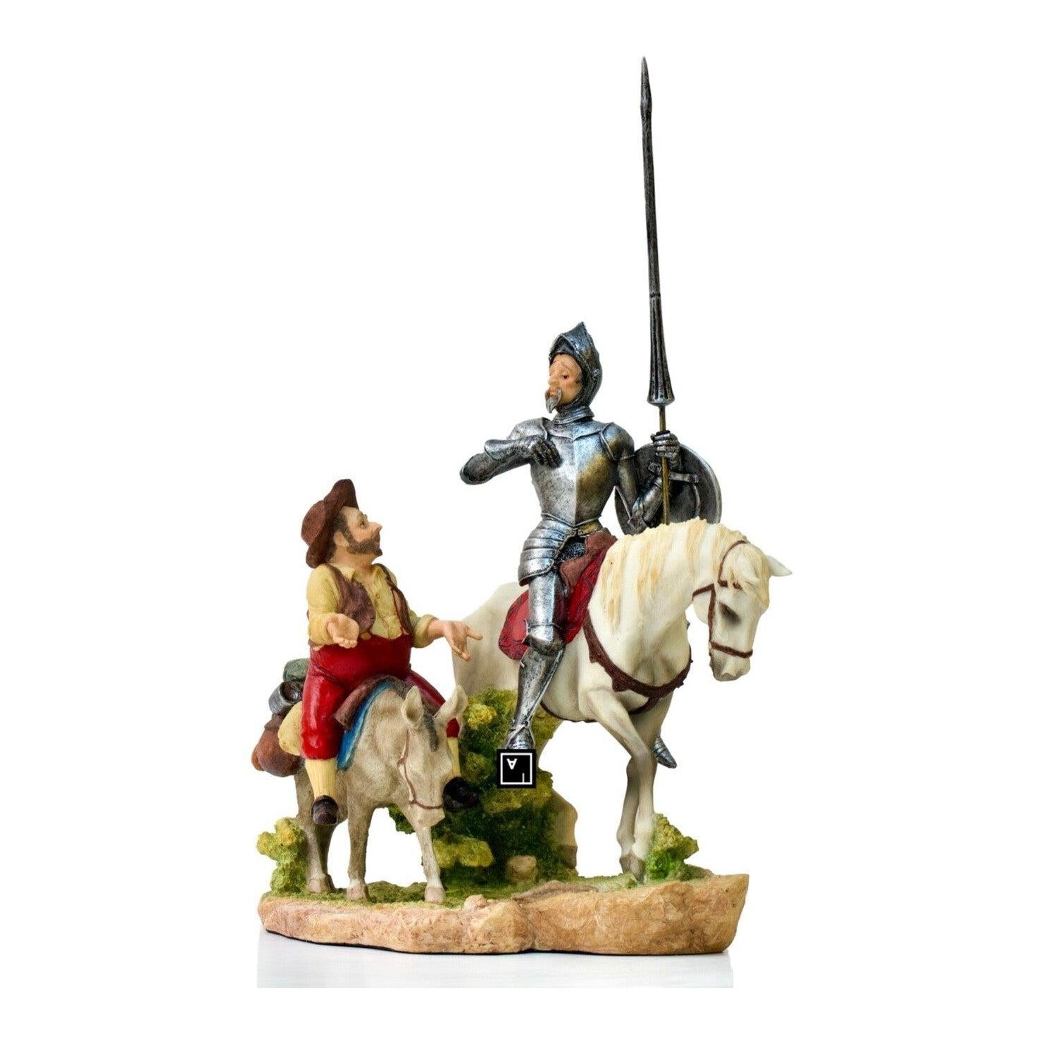 Man of La Mancha Don Quixote and Sanca Panza Statue Figurine