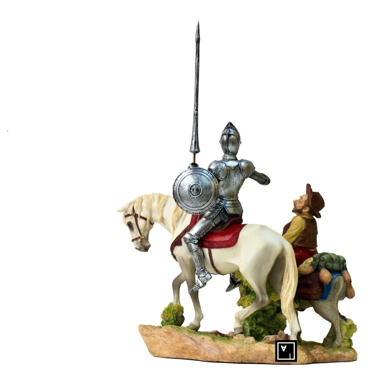 Man of La Mancha Don Quixote and Sanca Panza Statue Figurine