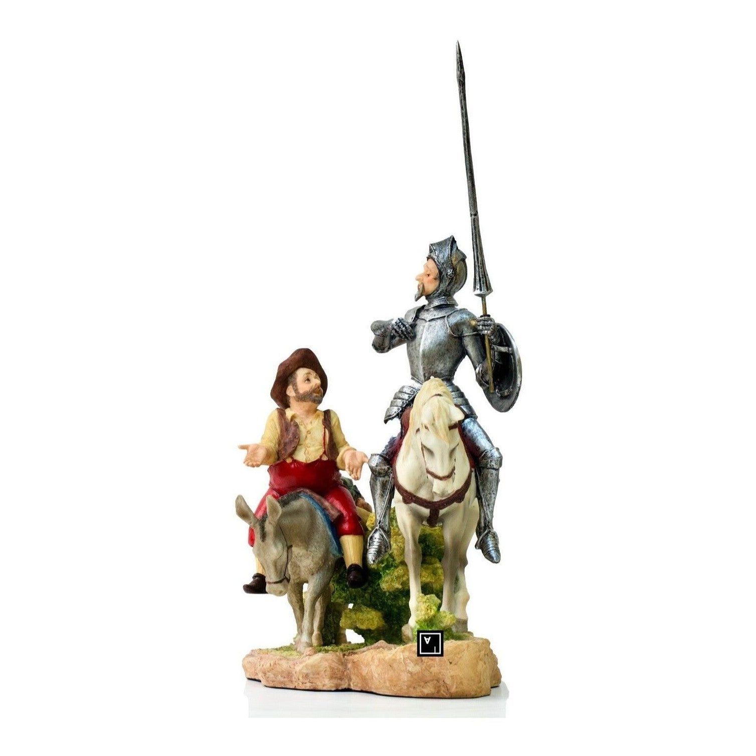 Man of La Mancha Don Quixote and Sanca Panza Statue Figurine