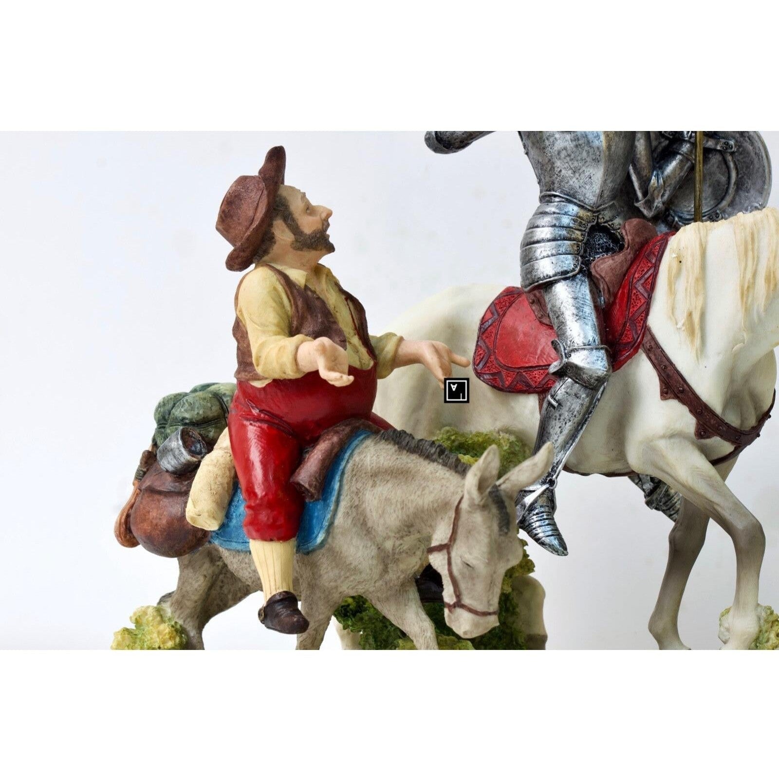 Man of La Mancha Don Quixote and Sanca Panza Statue Figurine