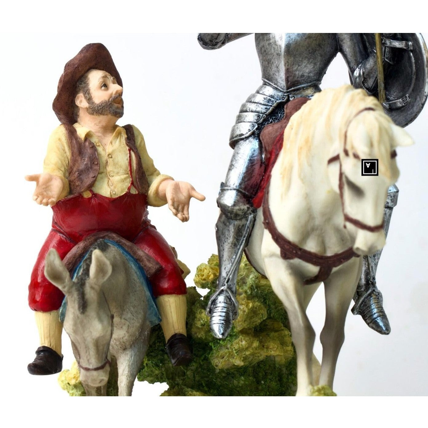 Man of La Mancha Don Quixote and Sanca Panza Statue Figurine