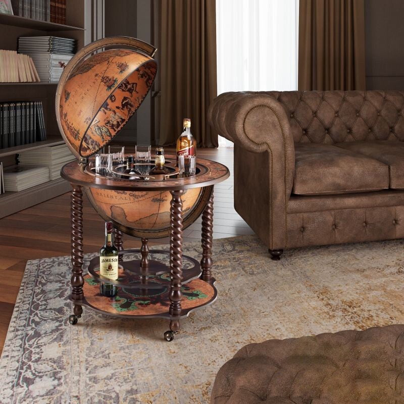 Map Globe Opens into Drink Bar | Curios & Collectibles | Home Decor