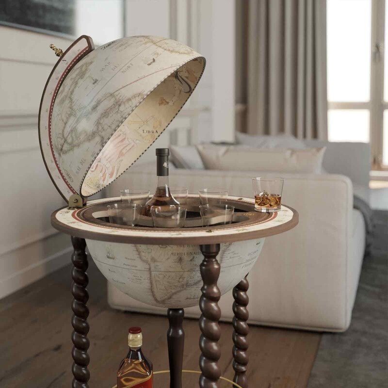 Map Globe Opens into Drink Bar | Curios & Collectibles | Home Decor