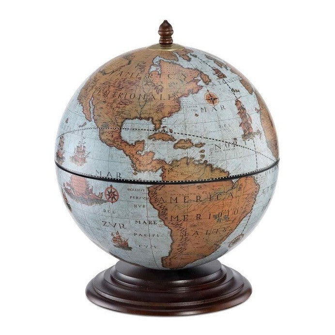 Map Globe Opens into Drink Bar Storage | Curios & Collectibles