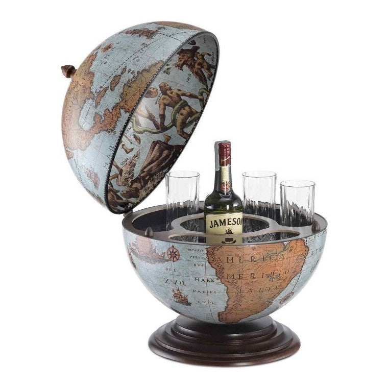 Map Globe Opens into Drink Bar Storage | Curios & Collectibles