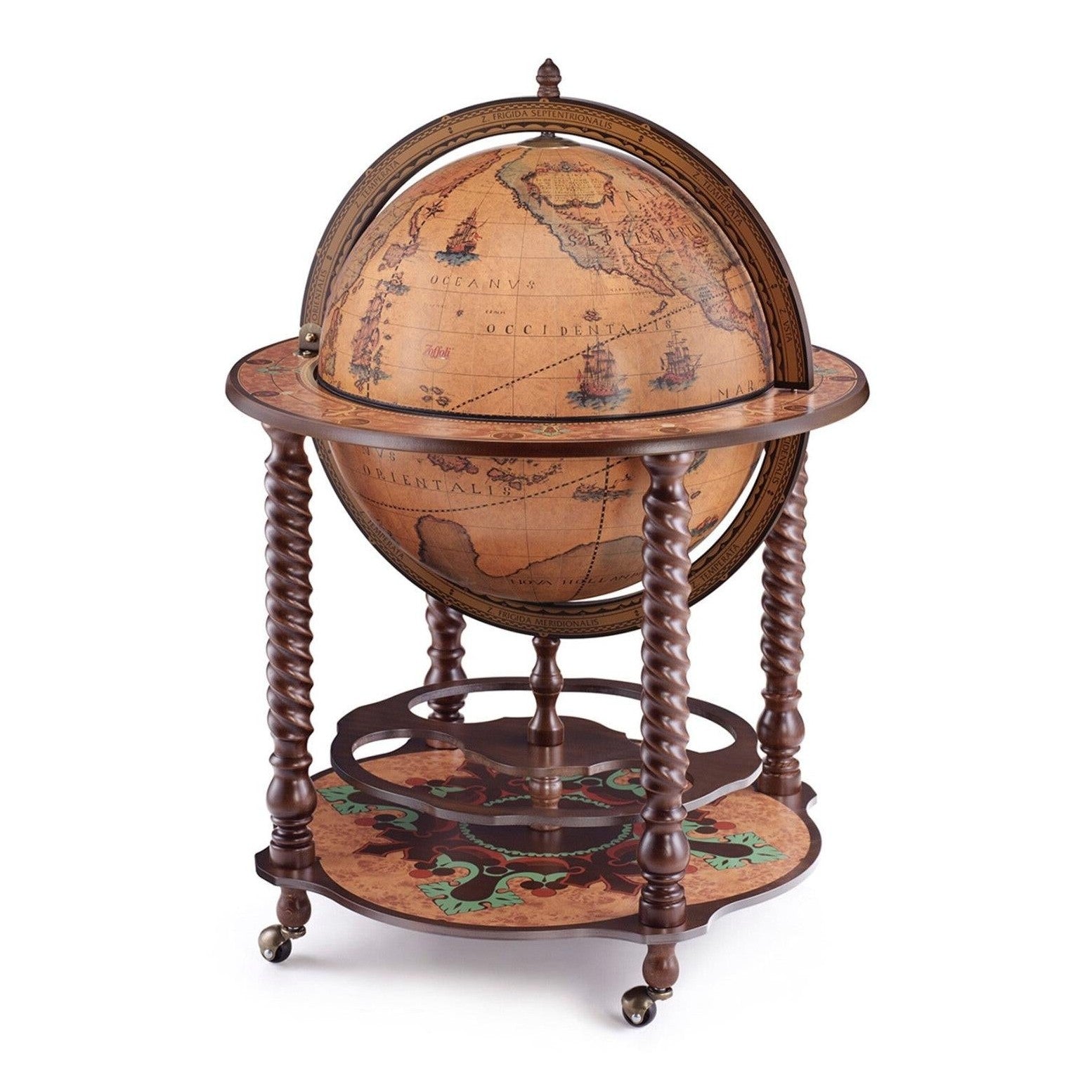 Map Globe Opens into Drink Bar | Curios & Collectibles | Home Decor