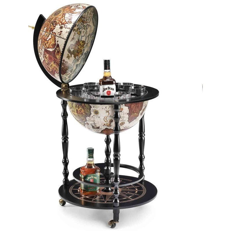 Map Globe Opens into Drink Bar | Curios & Collectibles | Home Decor