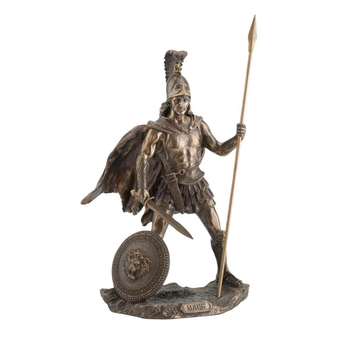 Mars Roman God of War with Spear | Mythology & Deity Sculptures