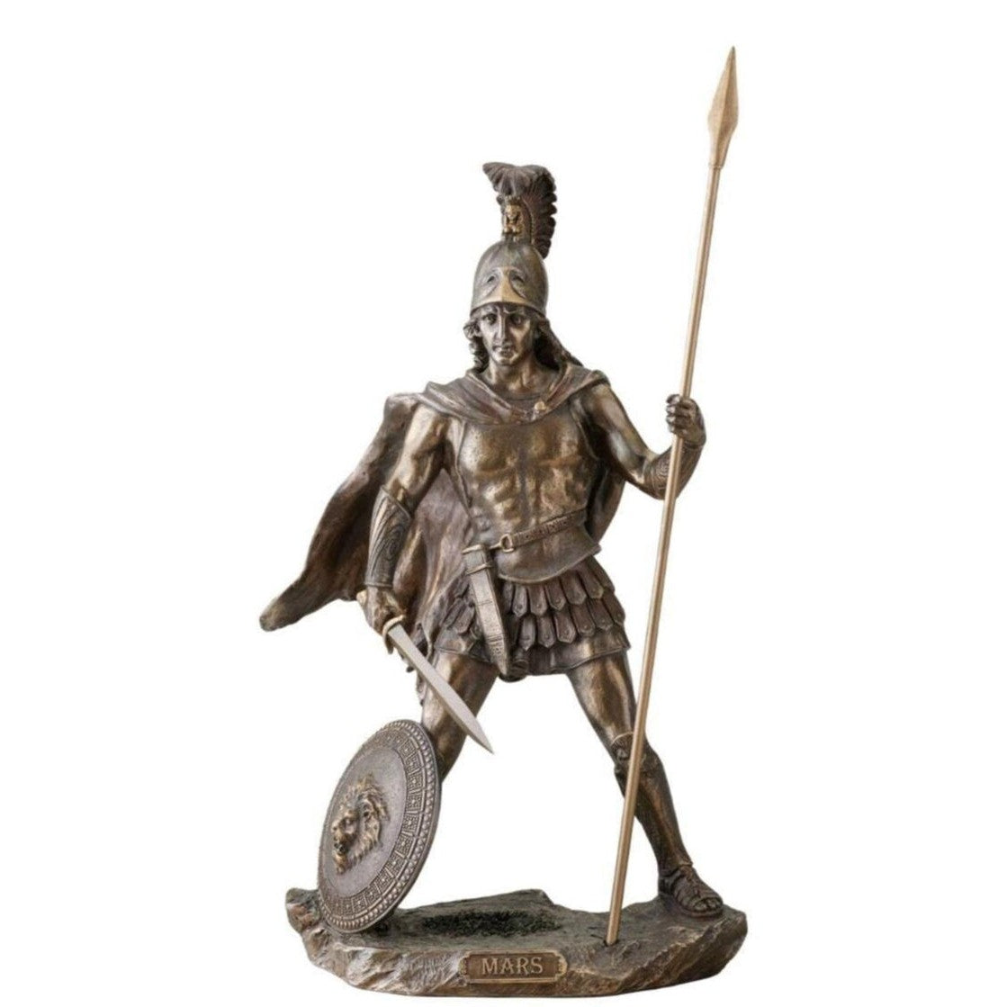 Mars Roman God of War with Spear | Mythology & Deity Sculptures