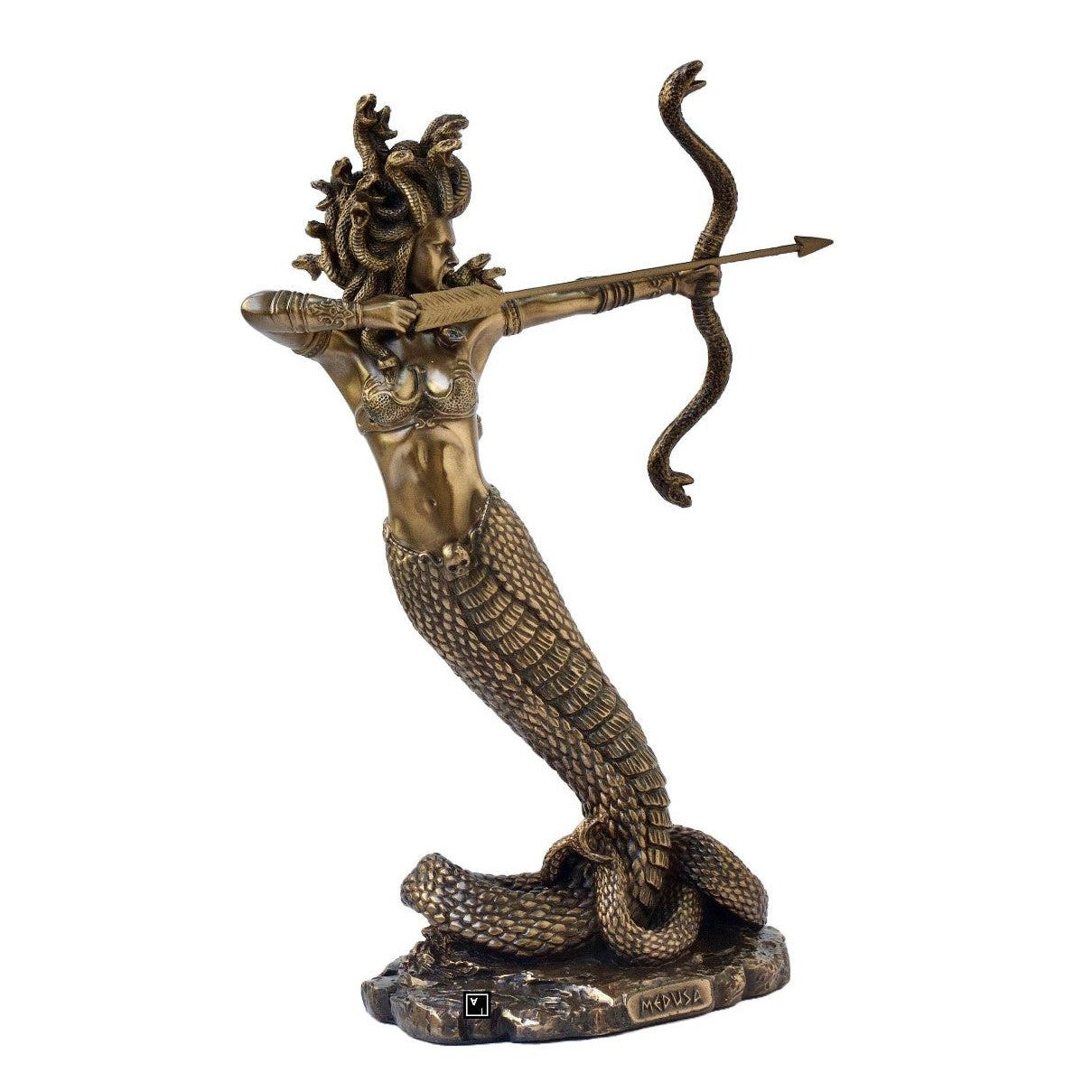 Medusa throwing Arrow | Mythology & Deity Sculptures | Home Decor