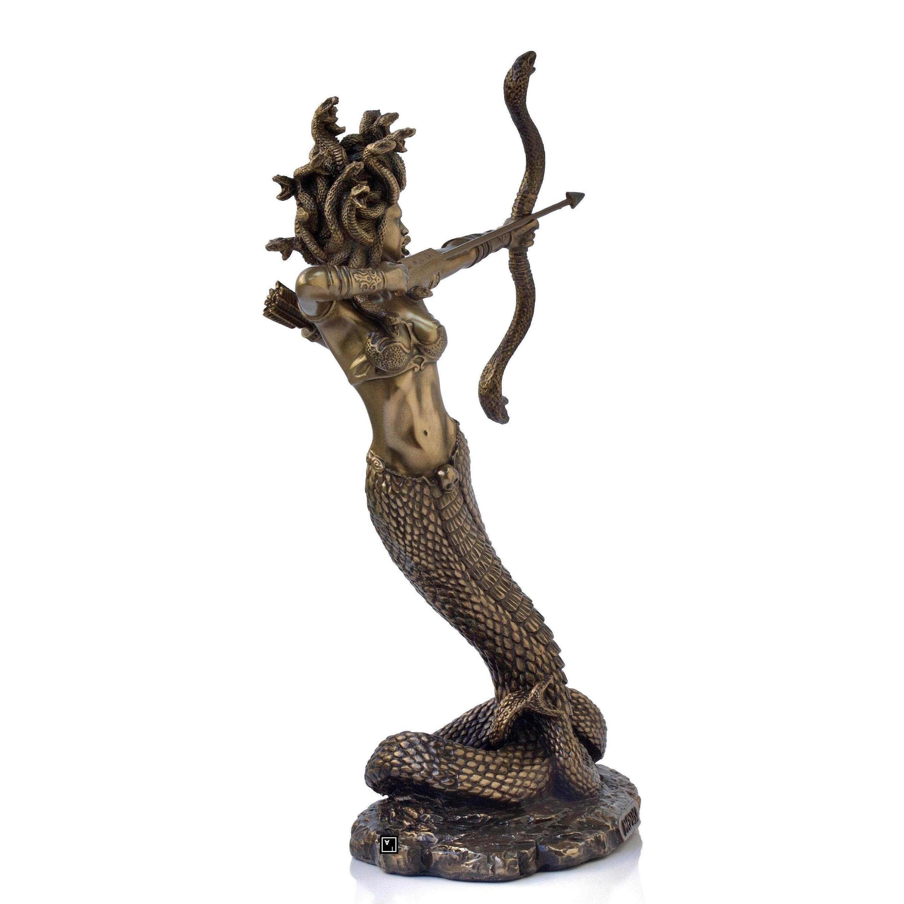 Medusa throwing Arrow | Mythology & Deity Sculptures | Home Decor