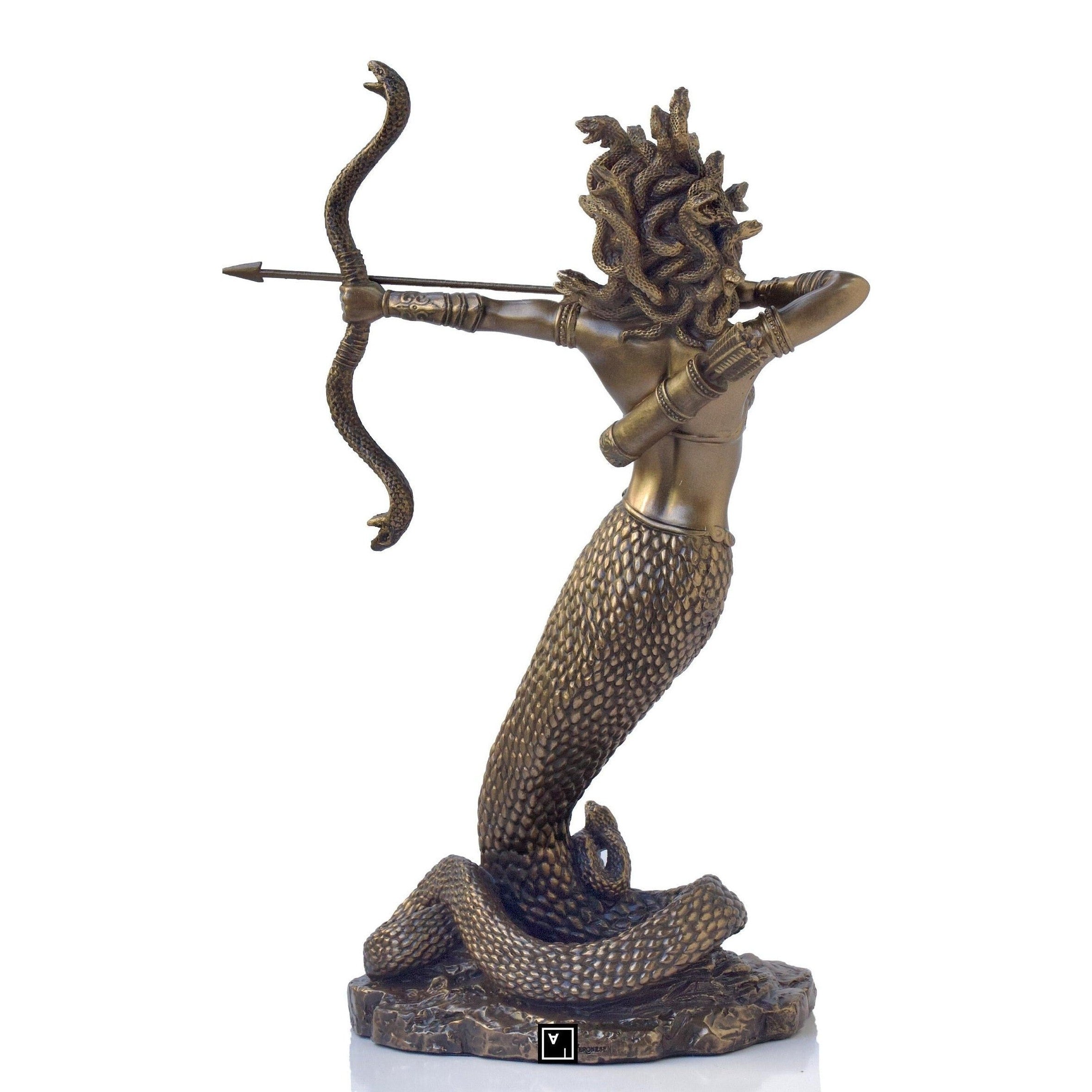 Medusa throwing Arrow | Mythology & Deity Sculptures | Home Decor