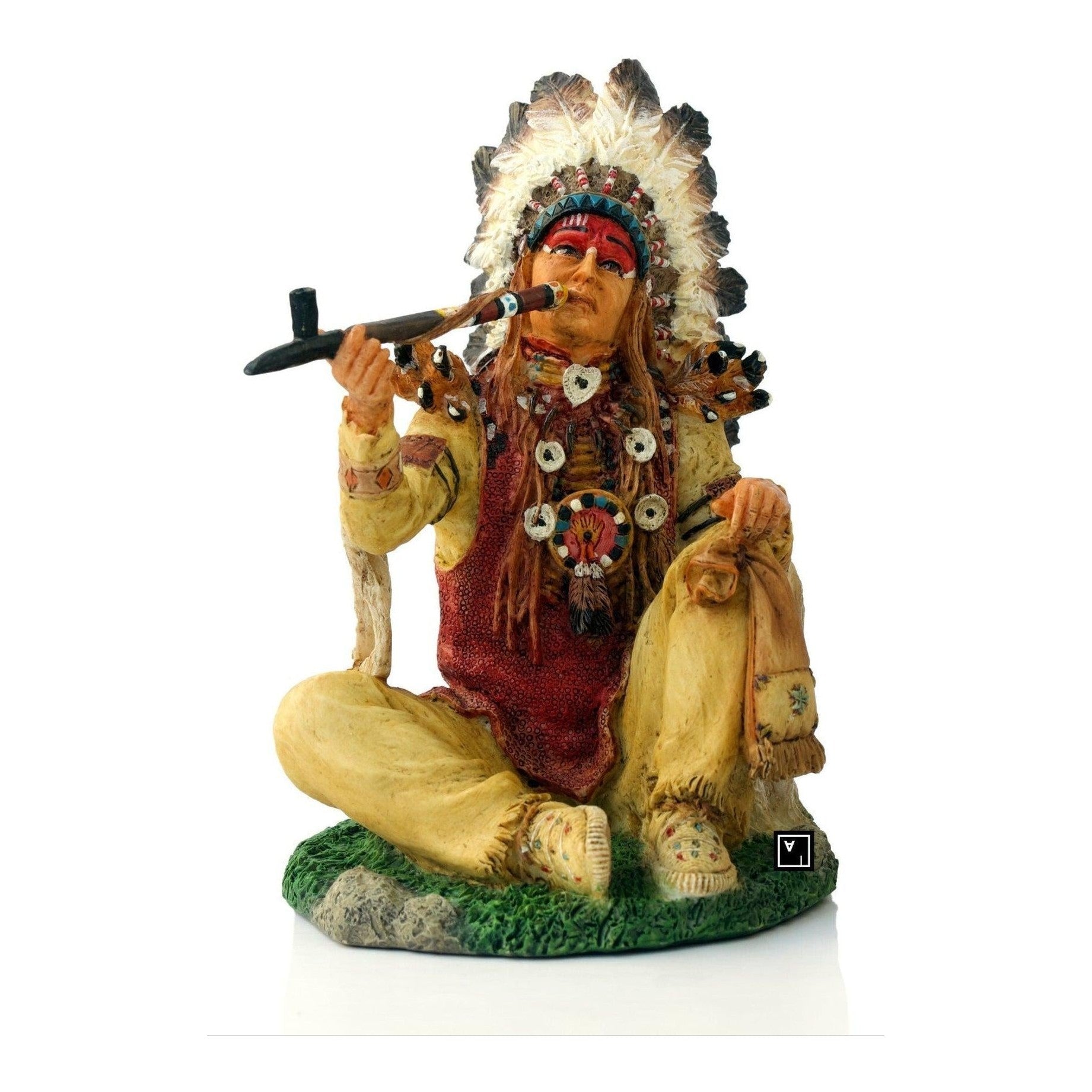 Mini Native Indian Smoke Peace Pipe | Figurines & Statues